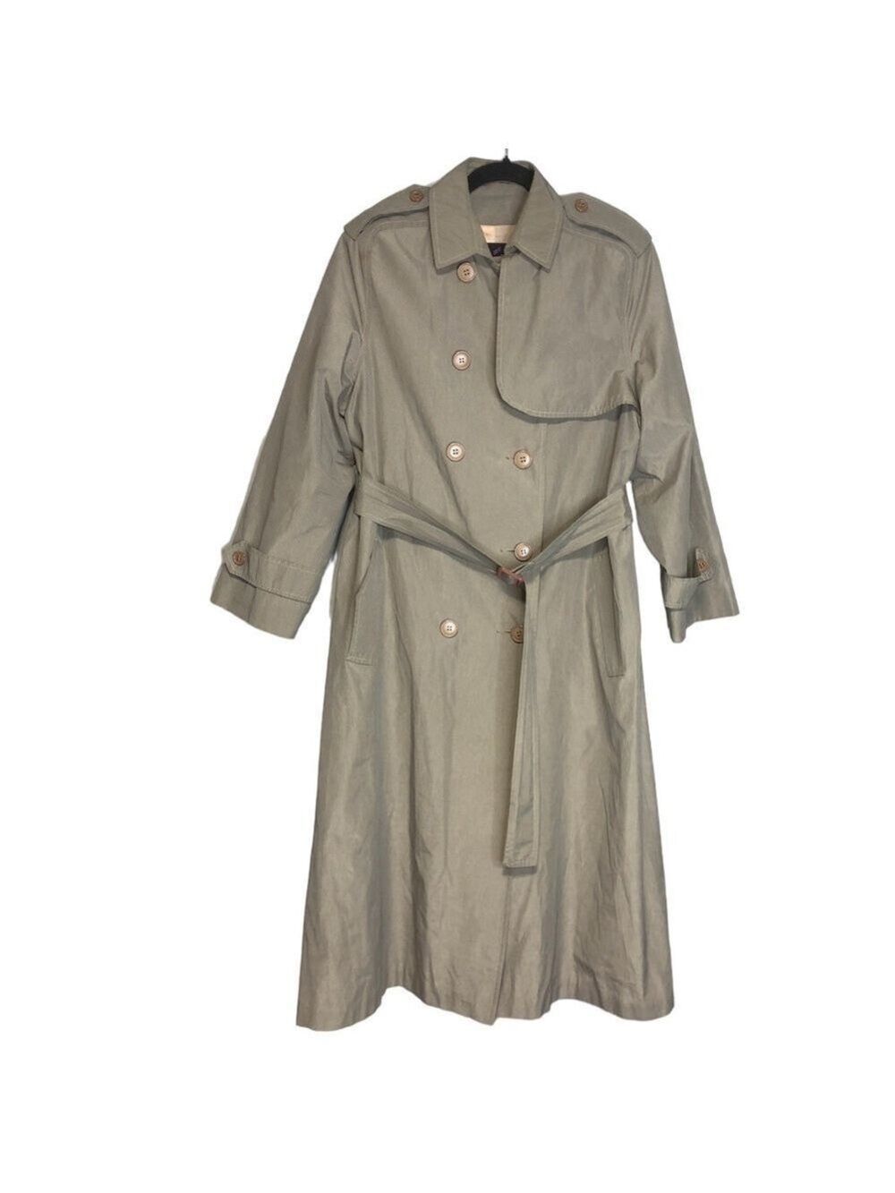 Vintage Daniel Hechter Long Lightweight Classic Belted Trench Coat, size 10